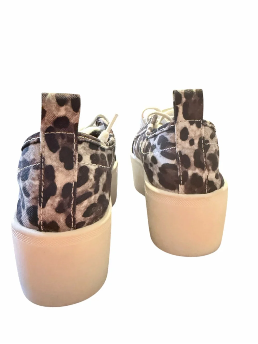 Women's AQUA Leopard Print Platform Sneakers